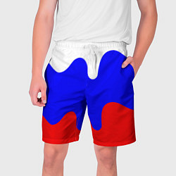 Шорты на шнурке мужские Патриот - флаг, цвет: 3D-принт