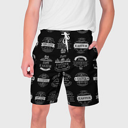 Шорты на шнурке мужские Easter holidays, цвет: 3D-принт