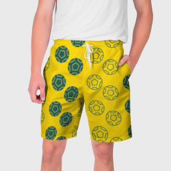 Шорты на шнурке мужские Ряды из спортивных мячей, цвет: 3D-принт