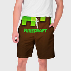 Шорты на шнурке мужские Minecraft forever, цвет: 3D-принт