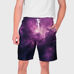 Шорты на шнурке мужские Облака в космосе, цвет: 3D-принт