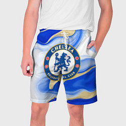 Шорты на шнурке мужские Фк Челси, цвет: 3D-принт