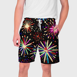 Мужские шорты Абстракция с салютами