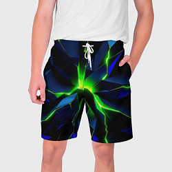 Мужские шорты Neon green glow