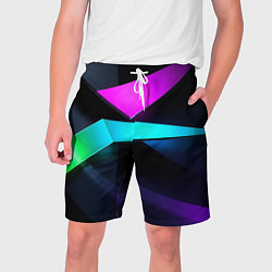 Мужские шорты Neon colored geometric