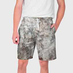 Шорты на шнурке мужские Абстракция - gray limestone, цвет: 3D-принт