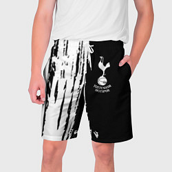 Шорты на шнурке мужские Tottenham Hotspur белые краски, цвет: 3D-принт