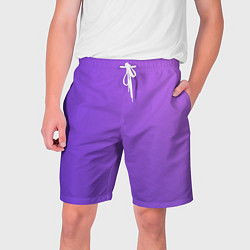 Шорты на шнурке мужские The color is purple, цвет: 3D-принт