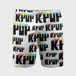 Шорты спортивные мужские K-pop Pattern, цвет: 3D-принт