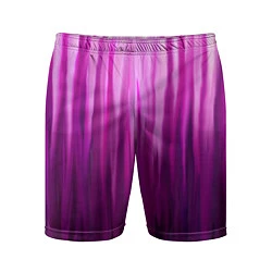 Шорты спортивные мужские Фиолетово-черные краски, цвет: 3D-принт