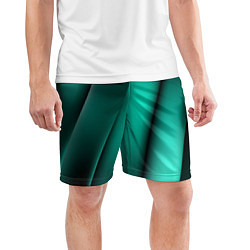 Шорты спортивные мужские Emerald lines, цвет: 3D-принт — фото 2