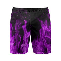 Мужские спортивные шорты Фиолетовый огонь
