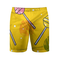 Шорты спортивные мужские Чупа-Чупс, цвет: 3D-принт