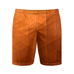 Шорты спортивные мужские Orange abstraction, цвет: 3D-принт