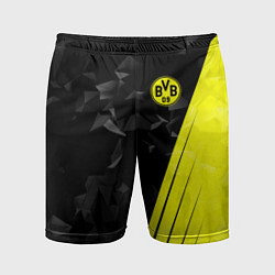 Шорты спортивные мужские FC Borussia Dortmund: Abstract, цвет: 3D-принт