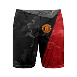 Шорты спортивные мужские FC Manchester United: Abstract, цвет: 3D-принт