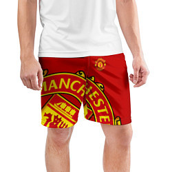 Шорты спортивные мужские FC Man United: Red Exclusive, цвет: 3D-принт — фото 2
