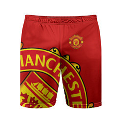 Шорты спортивные мужские FC Man United: Red Exclusive, цвет: 3D-принт