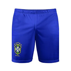 Шорты спортивные мужские Brazil Team: Home WC 2018, цвет: 3D-принт