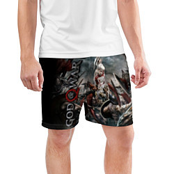 Шорты спортивные мужские God of War, цвет: 3D-принт — фото 2