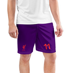 Шорты спортивные мужские FC Liverpool: Salah Away 18/19, цвет: 3D-принт — фото 2