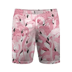Мужские спортивные шорты Розовый фламинго