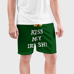 Шорты спортивные мужские Kiss my Irish, цвет: 3D-принт — фото 2