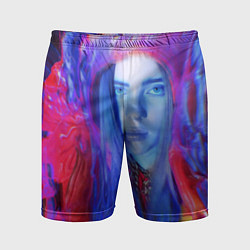 Шорты спортивные мужские Billie Paint Colors, цвет: 3D-принт