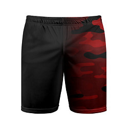 Мужские спортивные шорты RED BLACK MILITARY CAMO