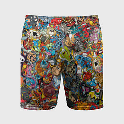 Мужские спортивные шорты Стикеры