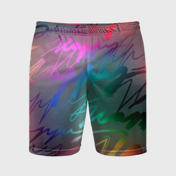 Шорты спортивные мужские Узоры, цвет: 3D-принт