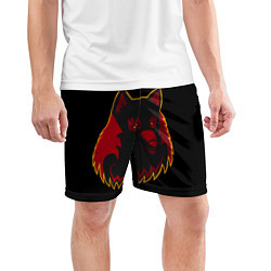 Шорты спортивные мужские Wolf Logo, цвет: 3D-принт — фото 2