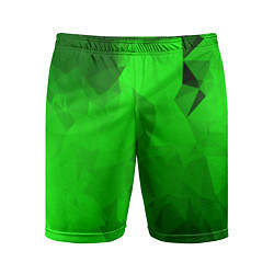 Шорты спортивные мужские GREEN, цвет: 3D-принт