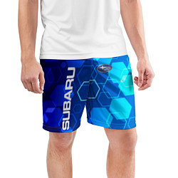 Шорты спортивные мужские SUBARU, цвет: 3D-принт — фото 2