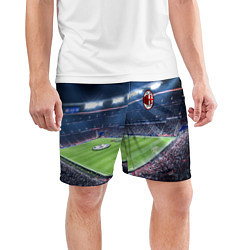 Шорты спортивные мужские FC MILAN, цвет: 3D-принт — фото 2