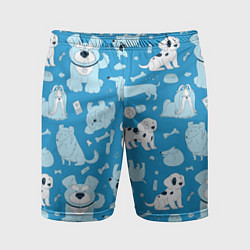 Шорты спортивные мужские Собачки, цвет: 3D-принт