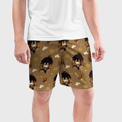 Шорты спортивные мужские Чиби Чжун Ли, цвет: 3D-принт — фото 2