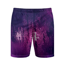 Мужские спортивные шорты Стекло дождь фиолетовый