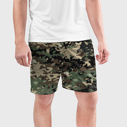 Шорты спортивные мужские Камуфляж Land Rover, цвет: 3D-принт — фото 2