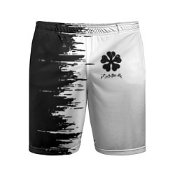 Шорты спортивные мужские Чёрный клевер,, цвет: 3D-принт