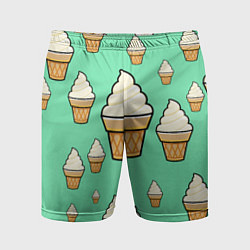 Шорты спортивные мужские Мороженое - Ice Cream Party, цвет: 3D-принт