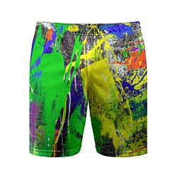 Мужские спортивные шорты Брызги красок Grunge Paints