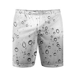 Шорты спортивные мужские Утренний дождь, цвет: 3D-принт