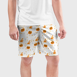 Шорты спортивные мужские Patern Halloween 23, цвет: 3D-принт — фото 2