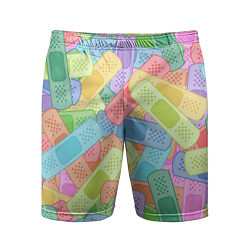 Шорты спортивные мужские Цветные пластыри, цвет: 3D-принт