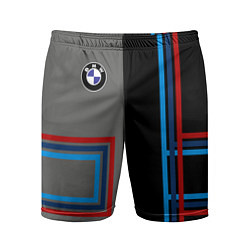 Шорты спортивные мужские Автомобиль BMW БМВ, цвет: 3D-принт