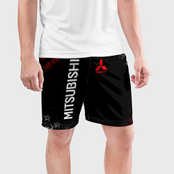 Шорты спортивные мужские MITSUBISHI SAMURAI JAPAN STYLE ИЕРОГЛИФЫ, цвет: 3D-принт — фото 2