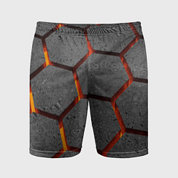 Шорты спортивные мужские Раскаленный асфальт, цвет: 3D-принт