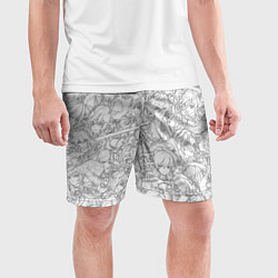 Шорты спортивные мужские ПЕРСОНАЖИ МАНГА ГЕНШИН ИМПАКТ, цвет: 3D-принт — фото 2