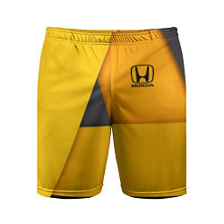 Мужские спортивные шорты Honda - Yellow
